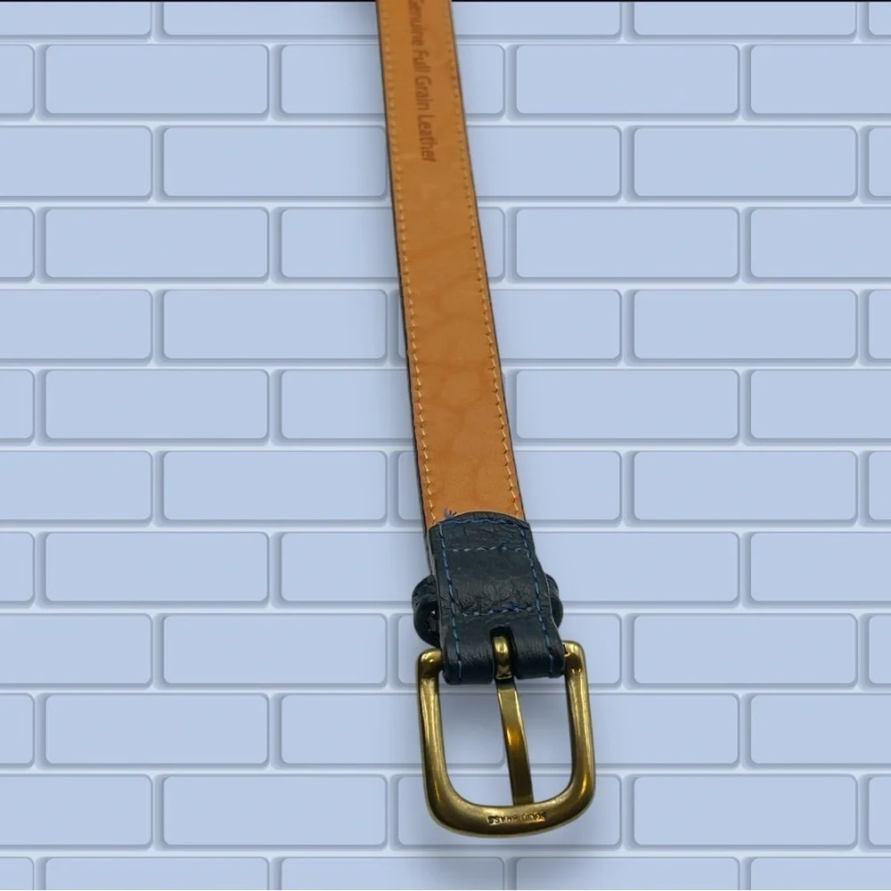L.L. Bean Leather Navy Blue Belt Size Small Style 281160